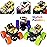 CozyBomB Monster Trucks Toys - 3 Pack Friction Powered Mini Push and Go Car Truck Playset Inertia Vehicle for Kids Best Christmas Birthday Party Gift for Boys Girls Aged 3 and Above