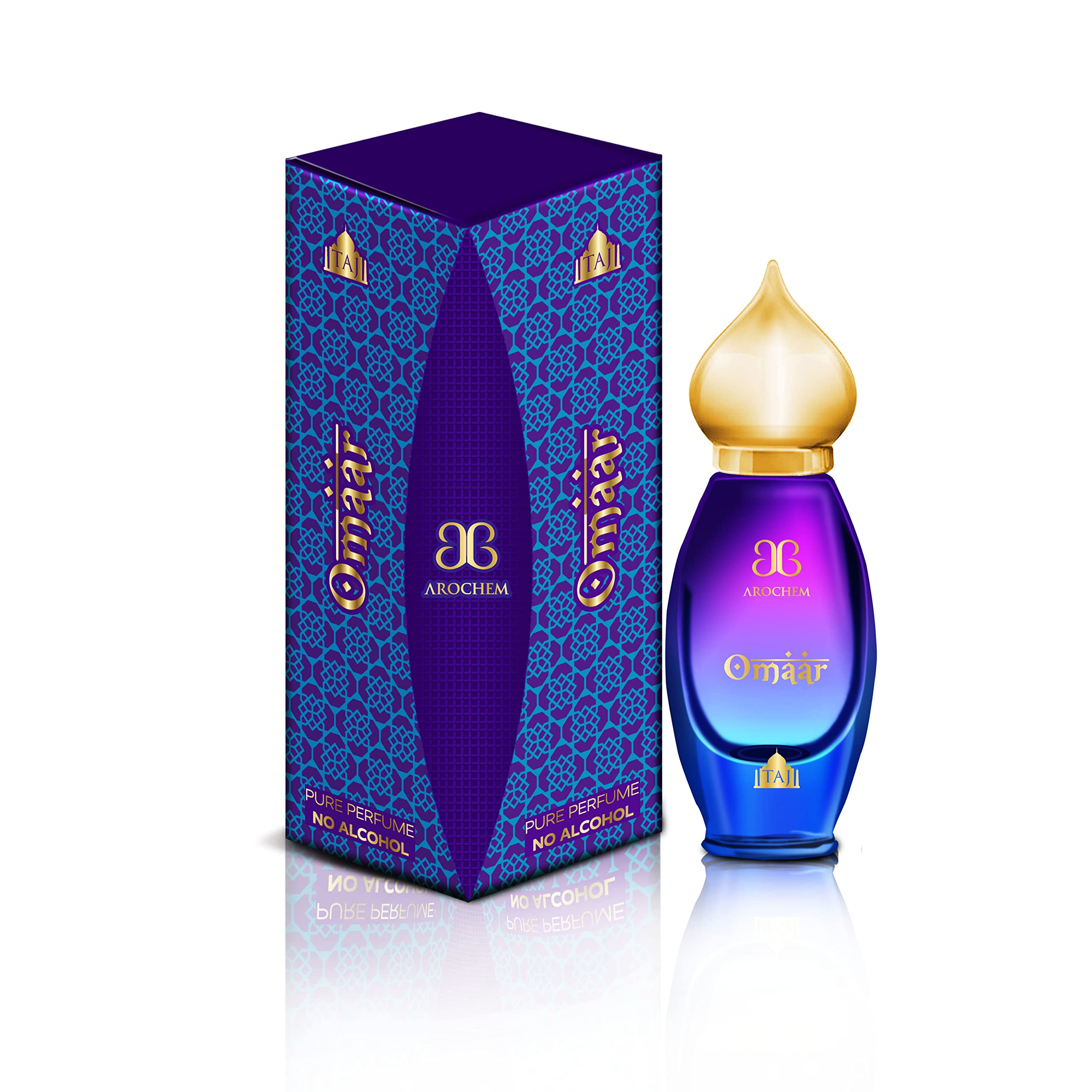 AROCHEM TAJ EDITION OMAAR 9 ML PURE PERFUME, NO ALCOHOL UNISEX PERFUME ROLL ON