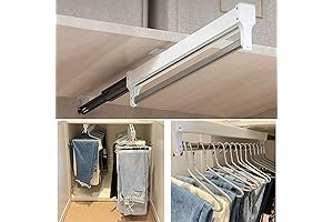 Adjustable Pull Out Closet Valet Rod