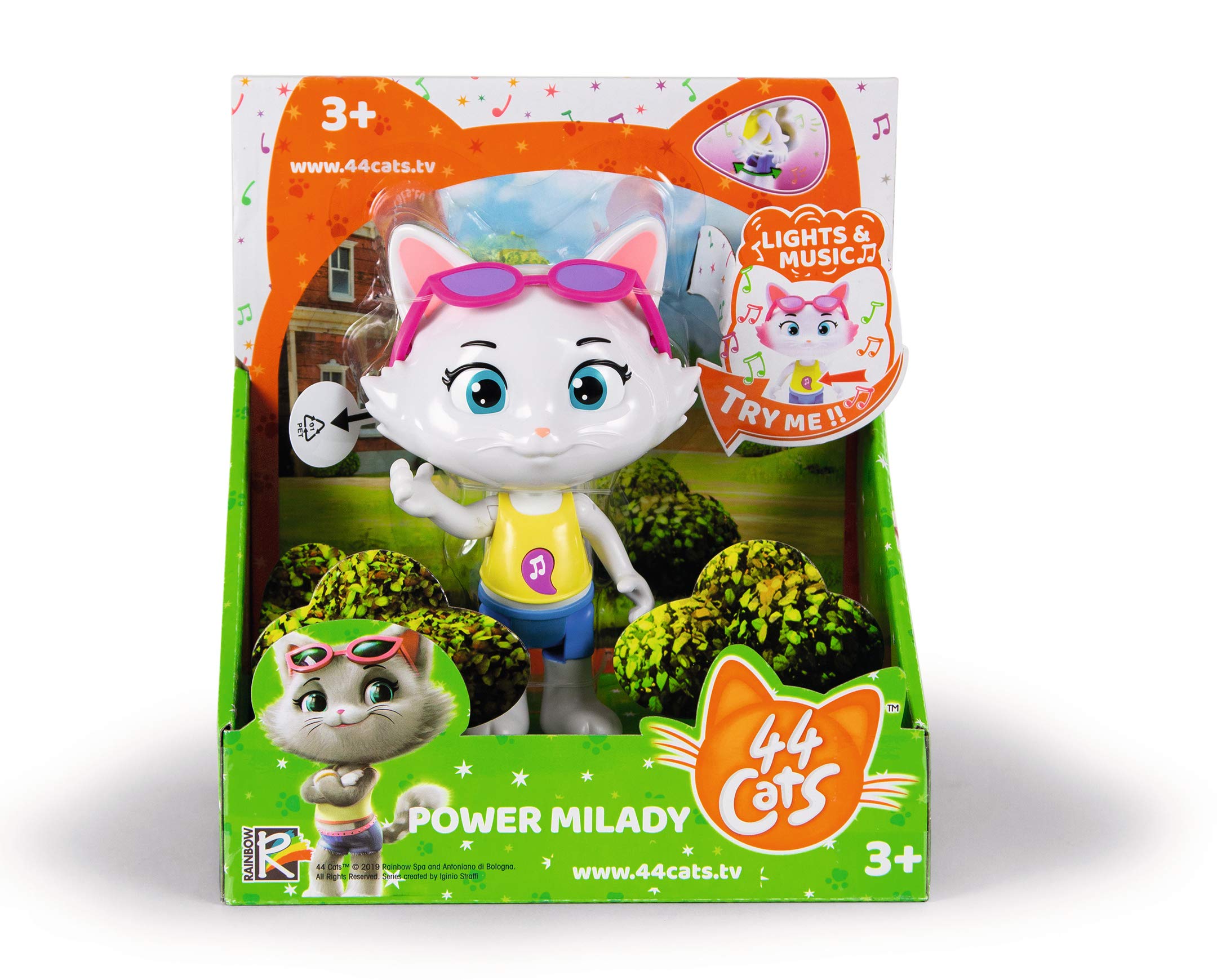 44 Gatos – Figura De Lampo De 15 Cm Con Música, Luces Y Articulaciones, Incluye Pilas, Regalo Ideal Para Fans