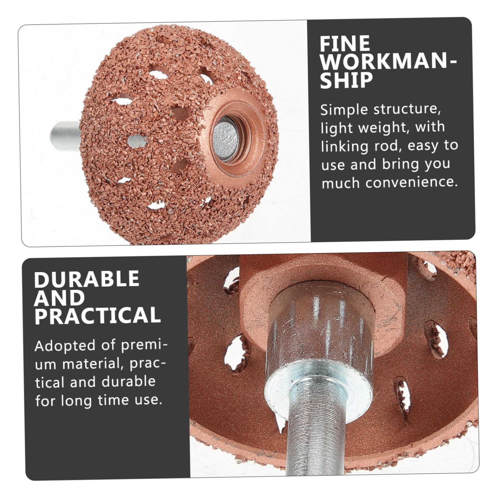 Kit de Reparación de Neumáticos para Coche con Rueda Pulidora de Tungsteno de Alta Resistencia y Varilla de Enlace, Fácil de Usar en Trabajos de Reparación de Ruedas