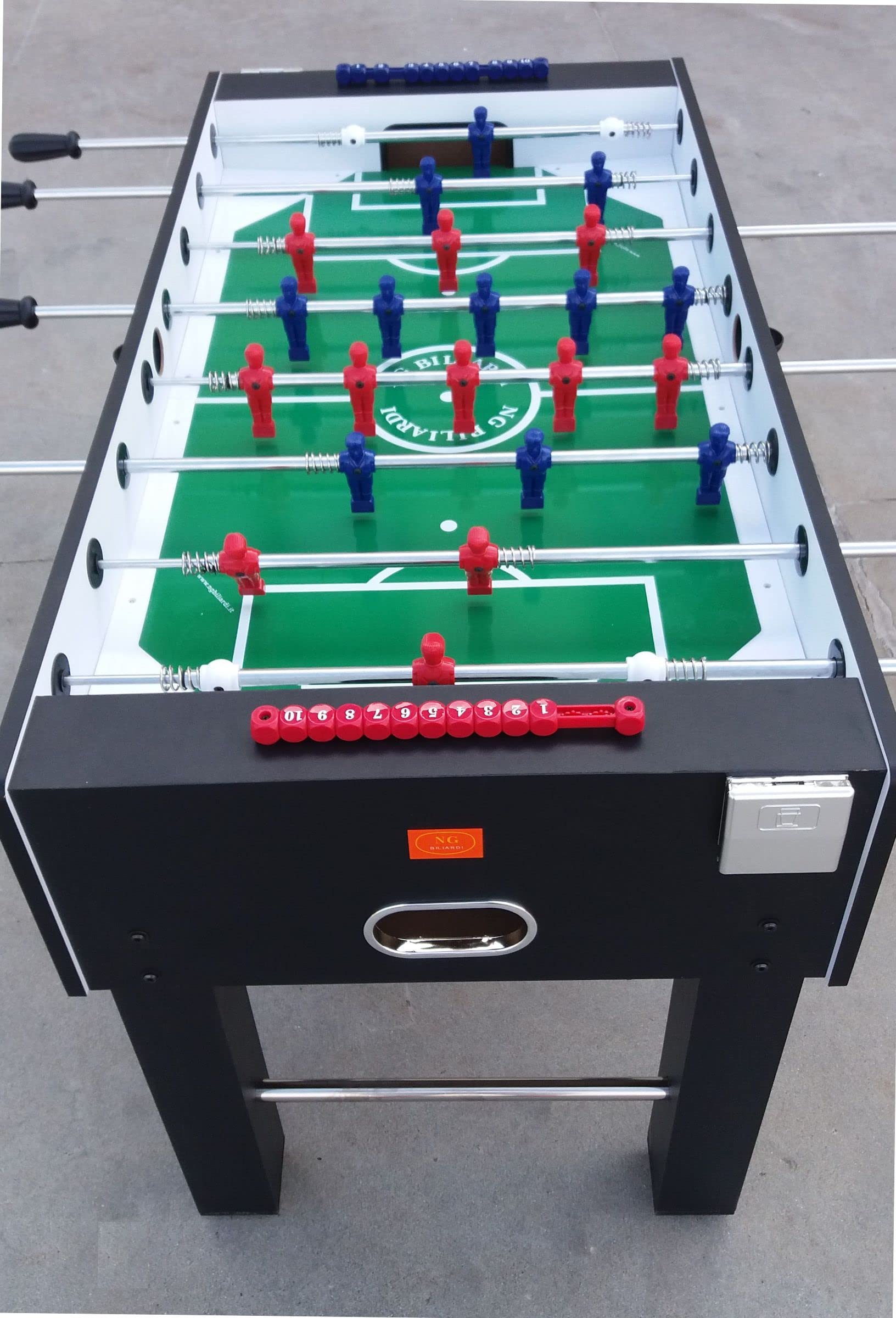 NG Biliardi Calcio Balilla Wembley - aste telescopiche - Dimensioni regolamentari +Palline