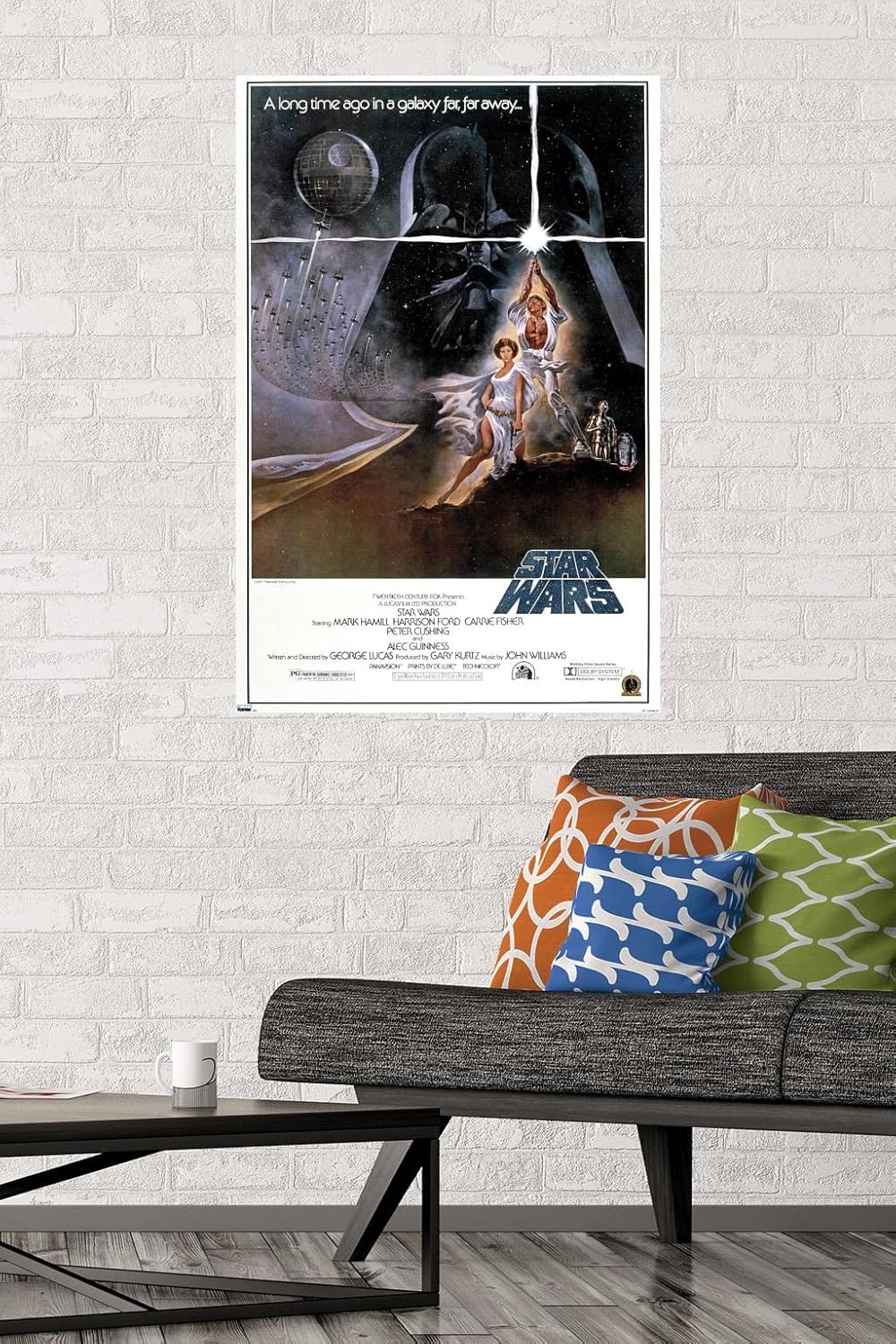 Trends International 24X36 Star Wars: A New Hope - Original One Sheet Wall Poster, 24" x 36", Premium Unframed Version