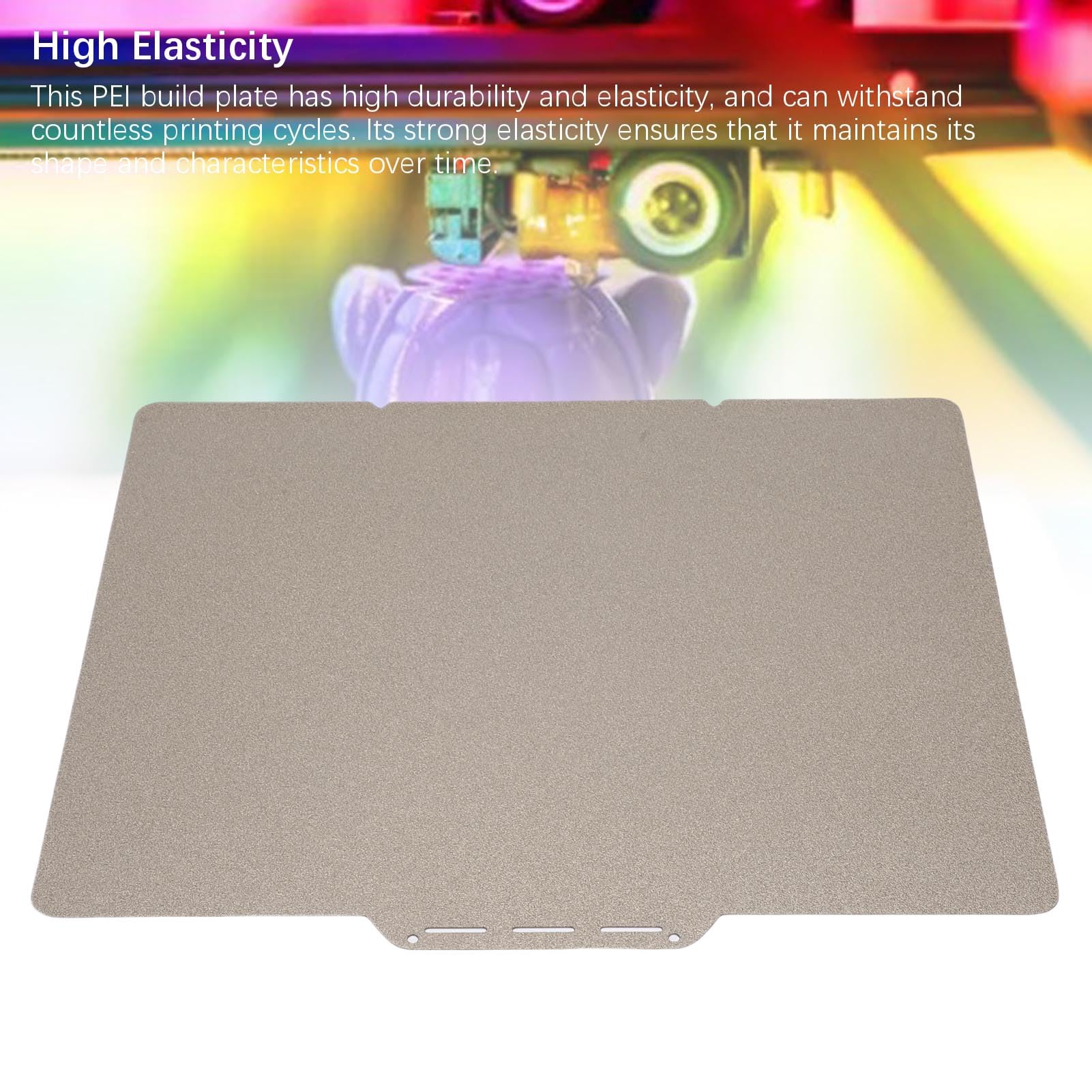 Plaque de construction PEI adaptée à l'imprimante 3D Sermoon D3, feuille de construction PEI texturée Double face 320x270mm