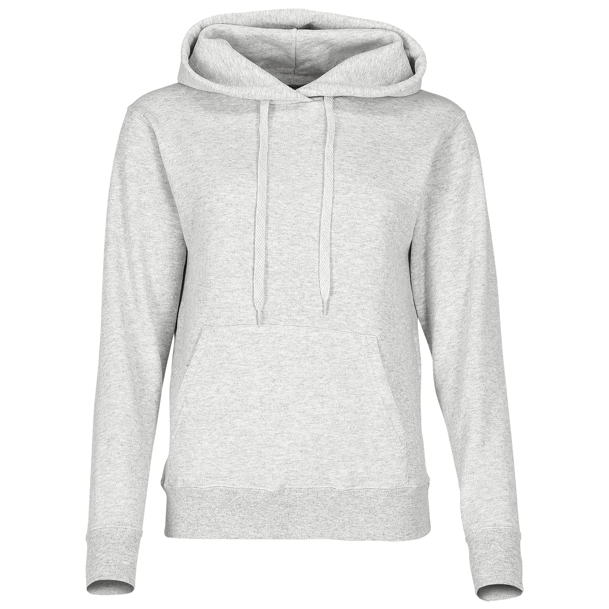 Fruit of the Loom Women's Pull-over Classic Hooded Sweat, Heather Grey, 14 (Manufacturer Size:Large)