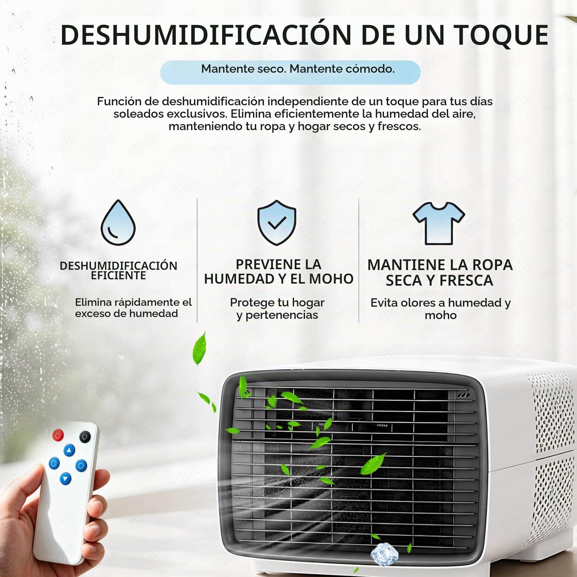 Mini Aire Acondicionado Portátil para Caravana, Autocaravana y Furgoneta, Enfriamiento Rápido 2700 BTU, Aire Acondicionado de Viaje Ligero y Listo para Usar, Ahorro de Energía 280W