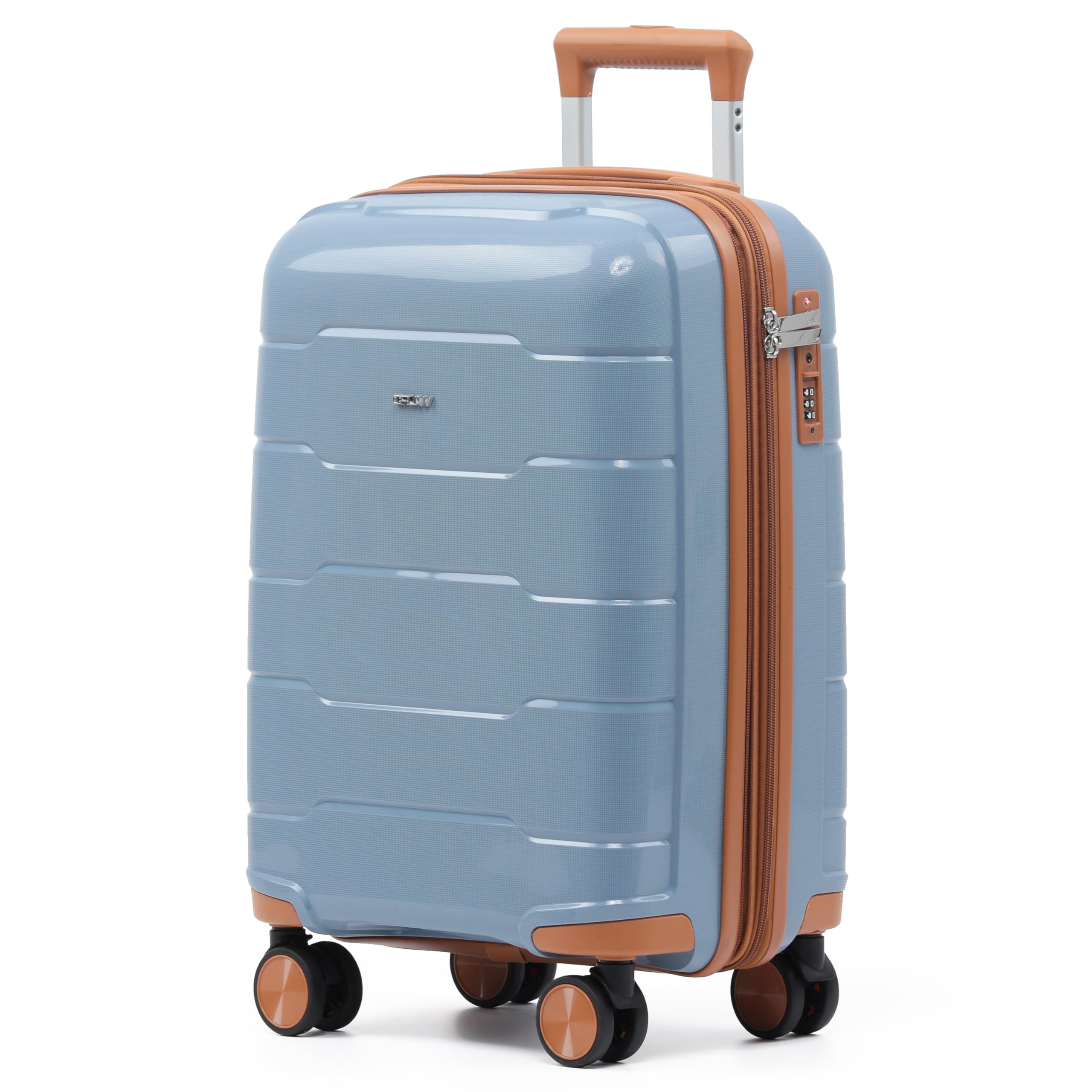 Bagaglio a Mano, Serratura TSA Approvata, Ruote Doppie Spinner Silenziose Espandibile Valigia Leggera – Una volta Espansa 56x45x25 cm, Limite Cabina per easyJet, BA, Jet2 e altre compagnie
