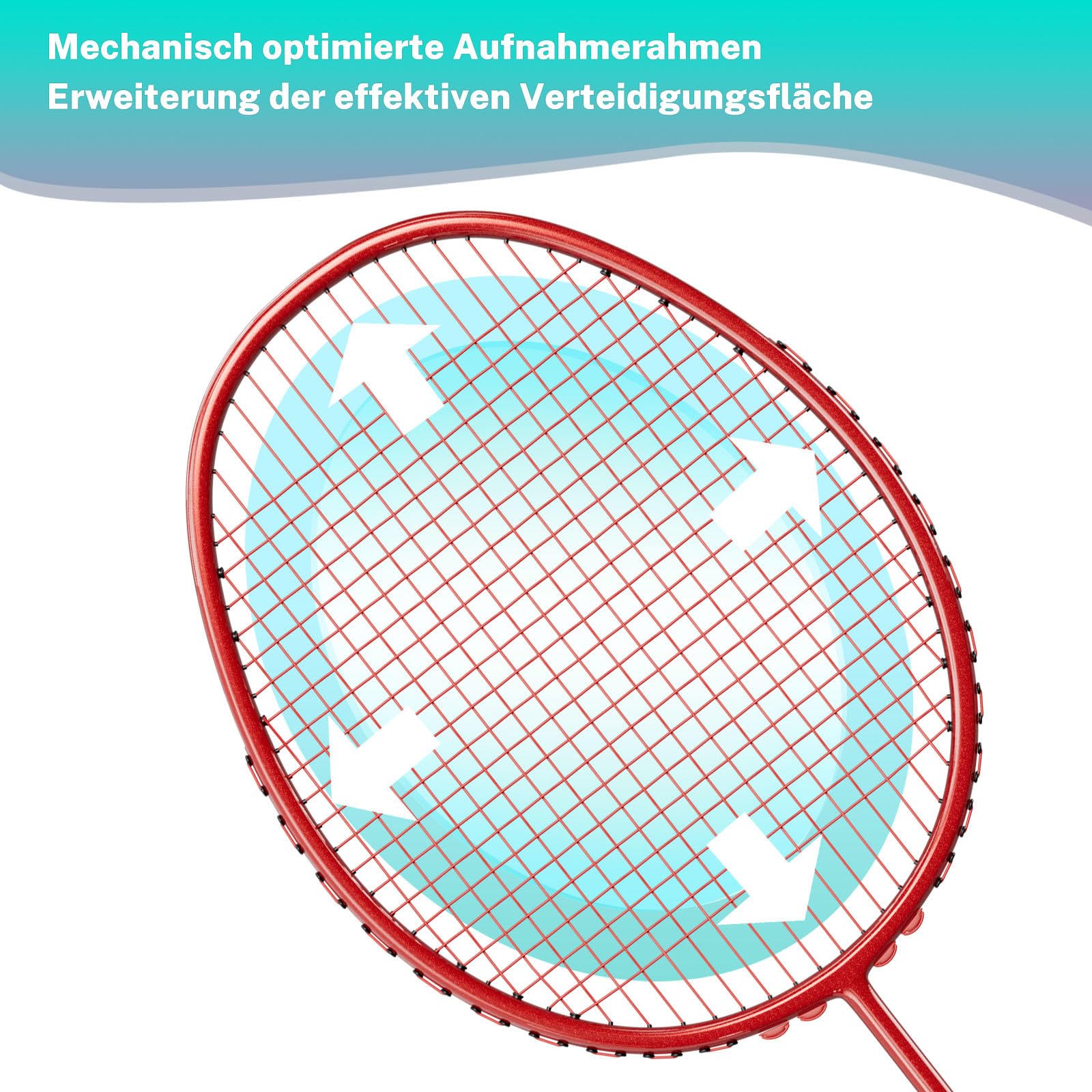 Badminton SchläGer,Badminton SchläGer Profi 100% Vollkohlenstofffaser Ultraleicht,Geeignet FüR Training Und Unterhaltung,EnthäLt 1 SchläGer Und 1 SchläGerbeutel