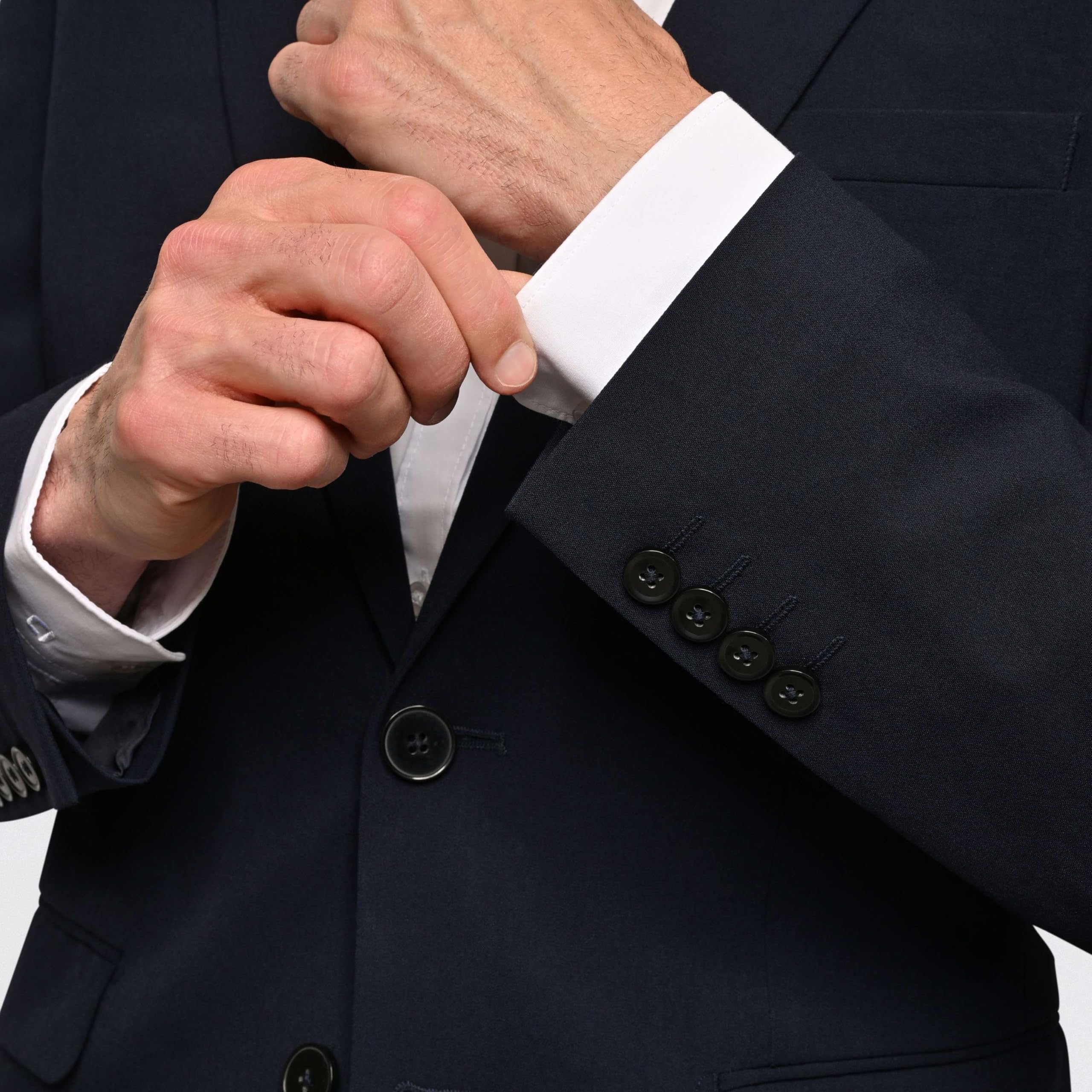 Giacca da uomo a 2 bottoni – o da lavoro con pantaloni – Vestibilità regolare – Giacca e pantaloni combinabili in diverse misure – con sacco appendiabiti