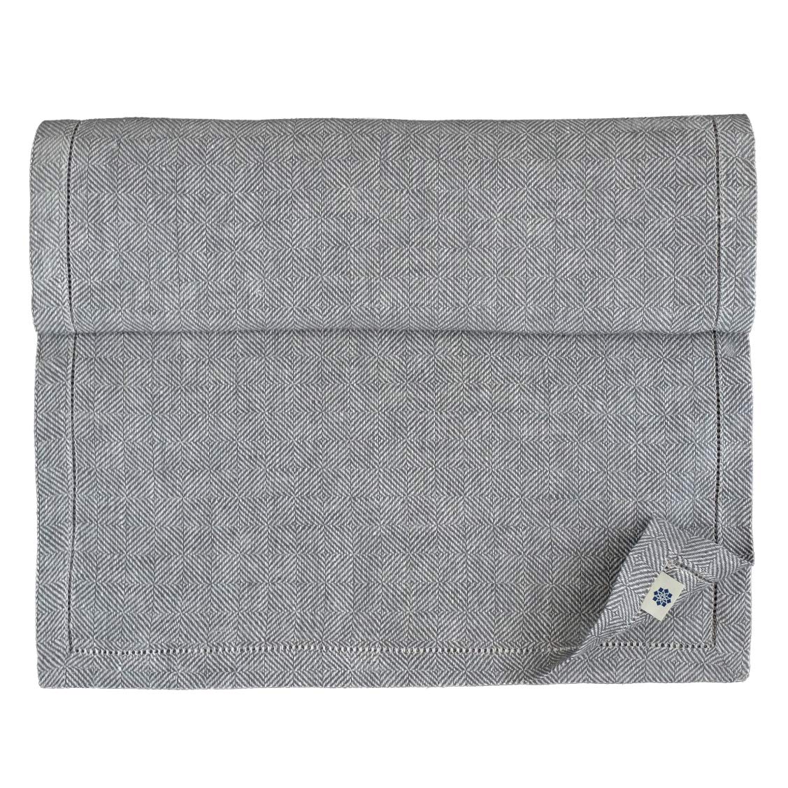 Tischläufer Aus 100% Leinen – Scandi-Design, 44 X 180 Cm, Mit Hohlsaum