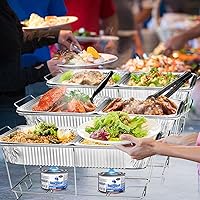 Vista 7 de Chafing Wire Rack Buffet Stand - Full Size Racks For Dish Serving Trays Food Warmer (6)