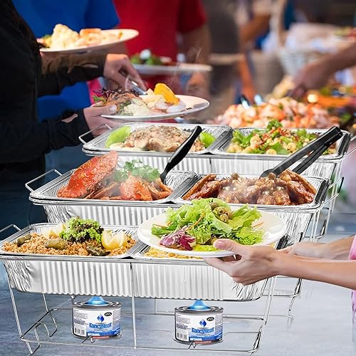 Miniatura 7 de Chafing Wire Rack Buffet Stand - Full Size Racks For Dish Serving Trays Food Warmer (6)