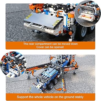 Amazon.com: Mould King Concrete Pump Truck Building Set for