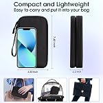 Arae Electronic Organizer, Travel Cable Organizer, Double Layers Portable Waterproof Pouch, Electronic Accessories Storage Case for Cable, Cord, Charger, Phone, Earphone (Black, S)
