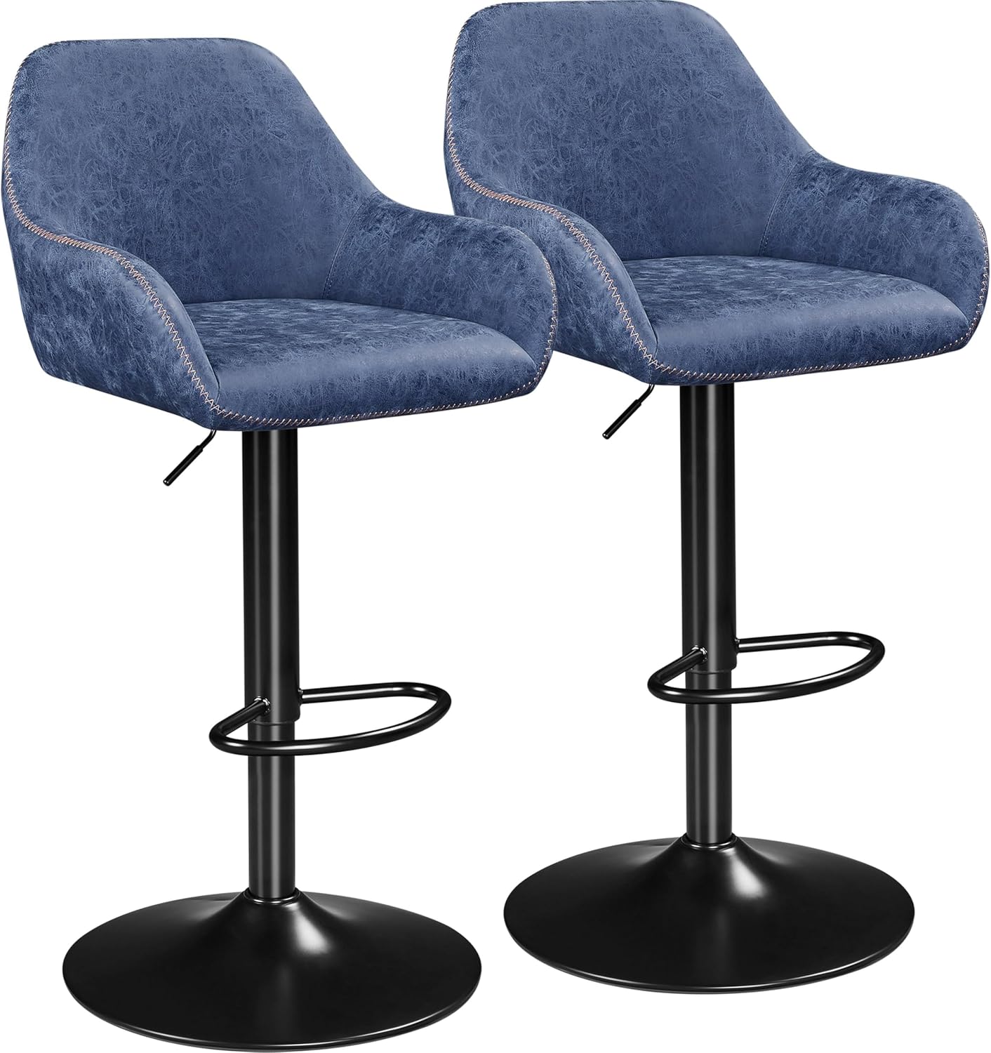 Yaheetech Adjustable Swivel Bar Stools (Set of 2)
