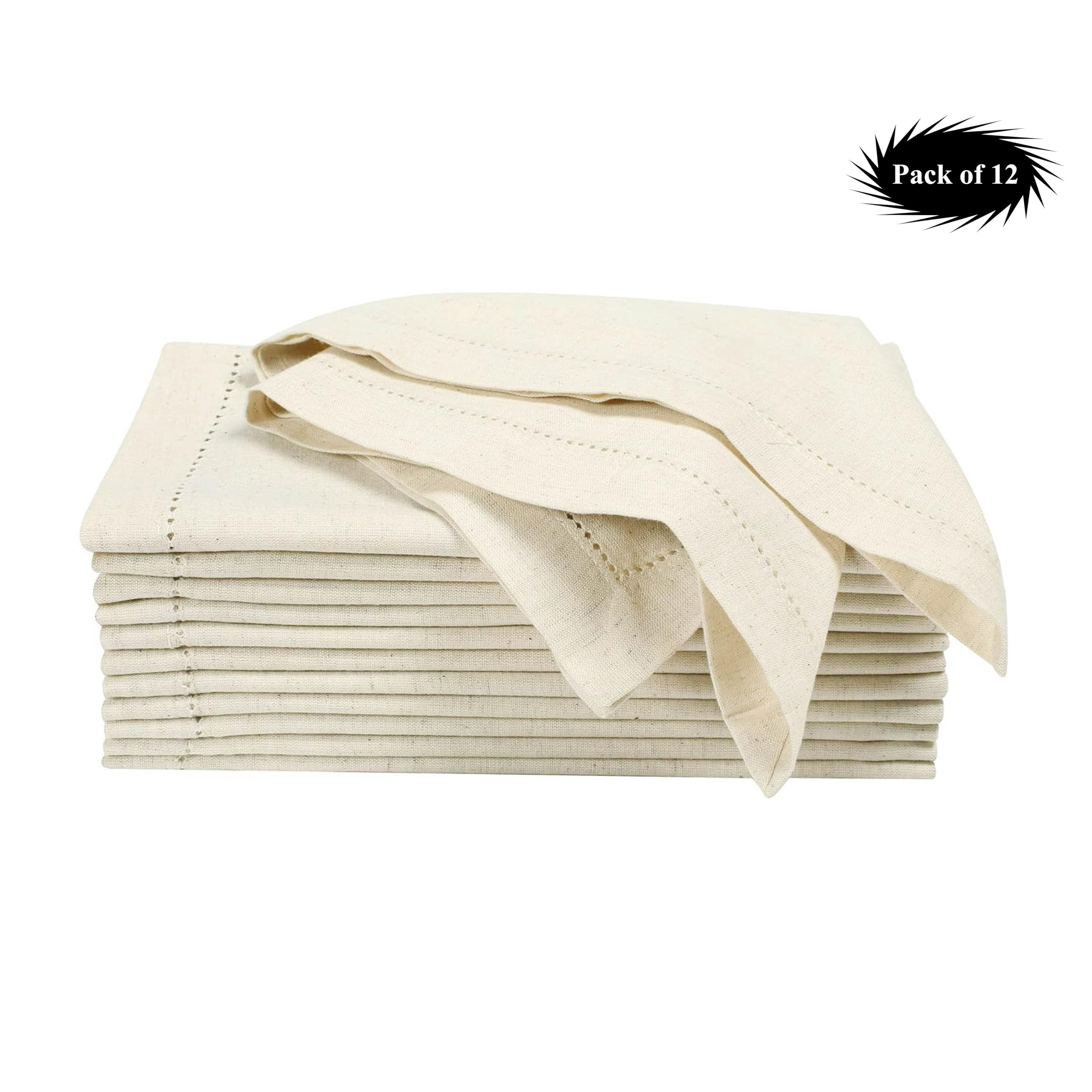 GFI Linen Club - Servilletas de tela 100% algodón ultra suaves, calidad hotel duradera, prelavadas. Juego (20x20 pulgadas)