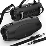 SIKAI CASE Silicone Case Compatible with JBL Charge 6, Portable Speaker Mount with Adjustable Strap & Detachable Shoulder Strap for Bike, Motorcycle, Golf Cart, Boat Railing, Case Only