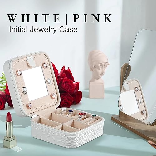 Vista 7 de Parima Regalos del día de San Valentín para mujeres y ella, joyero personalizado para mujeres, regalos de cumpleaños para madre, regalo de viaje