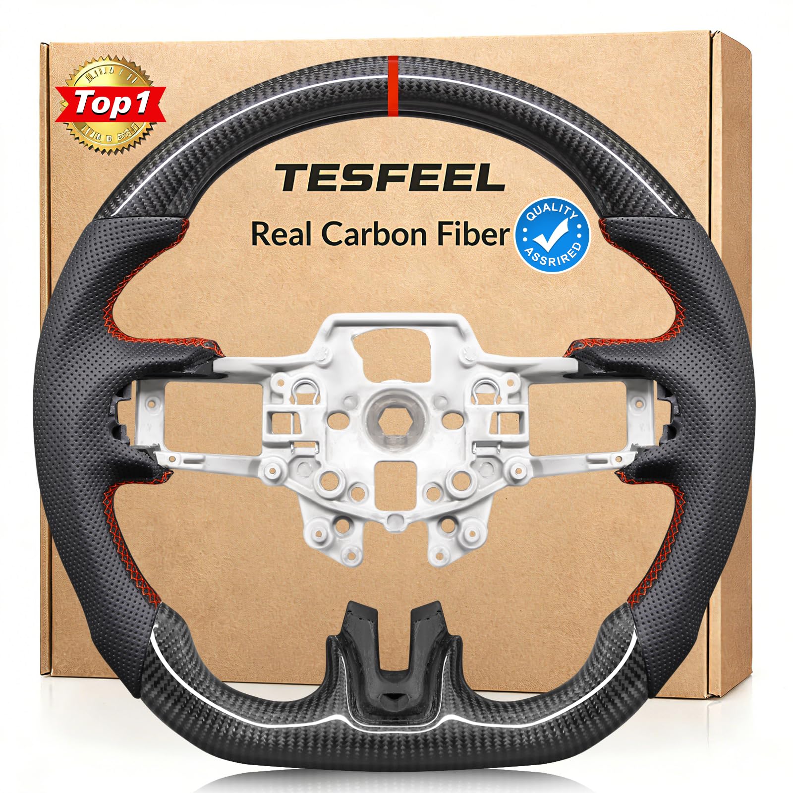 TESFEEL Carbon Fiber Steering Wheel