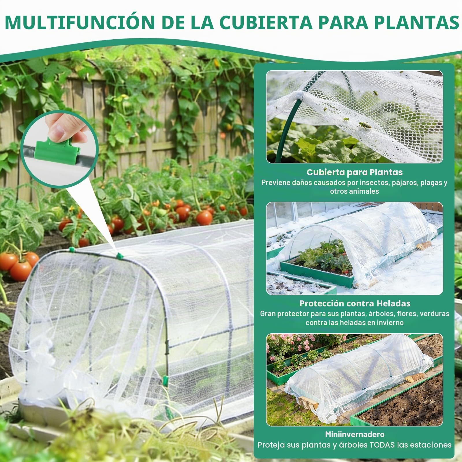 EXLECO 6Pcs Arcos para Invernadero 90 * 80cm Neumáticos de Invernadero con Clips y Malla para Plantas Aros de Soporte de Jardin Invernadero para Cultivar Túneles Soporte para Túnel de Plantas Jardín