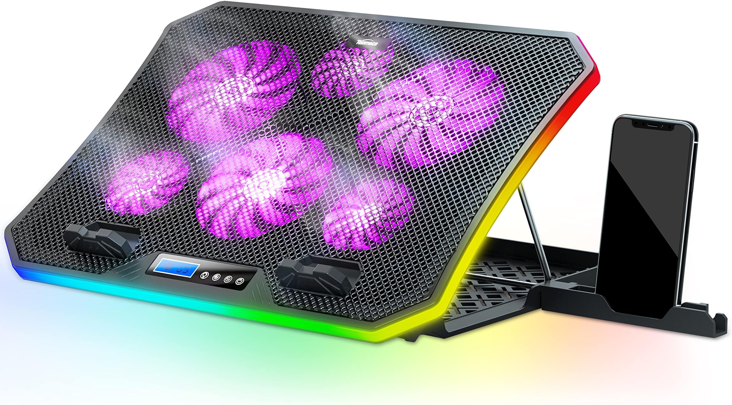 TopMate C12 Laptop Cooling Pad RGB Gaming Notebook