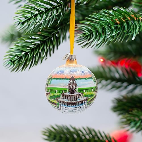 Miniatura 8 de Joe Riley Waterfront Park, Charleston, Carolina del Sur, EE.UU. Bola de cristal adorno de Navidad 3.25 pulgadas