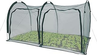 Flexible Net Grow Tunnel - Garden Greenhouse Mesh Covers Growhouse Cloche for Protecting Fruit Vegetables Plants Cultivation from Animals(2M)