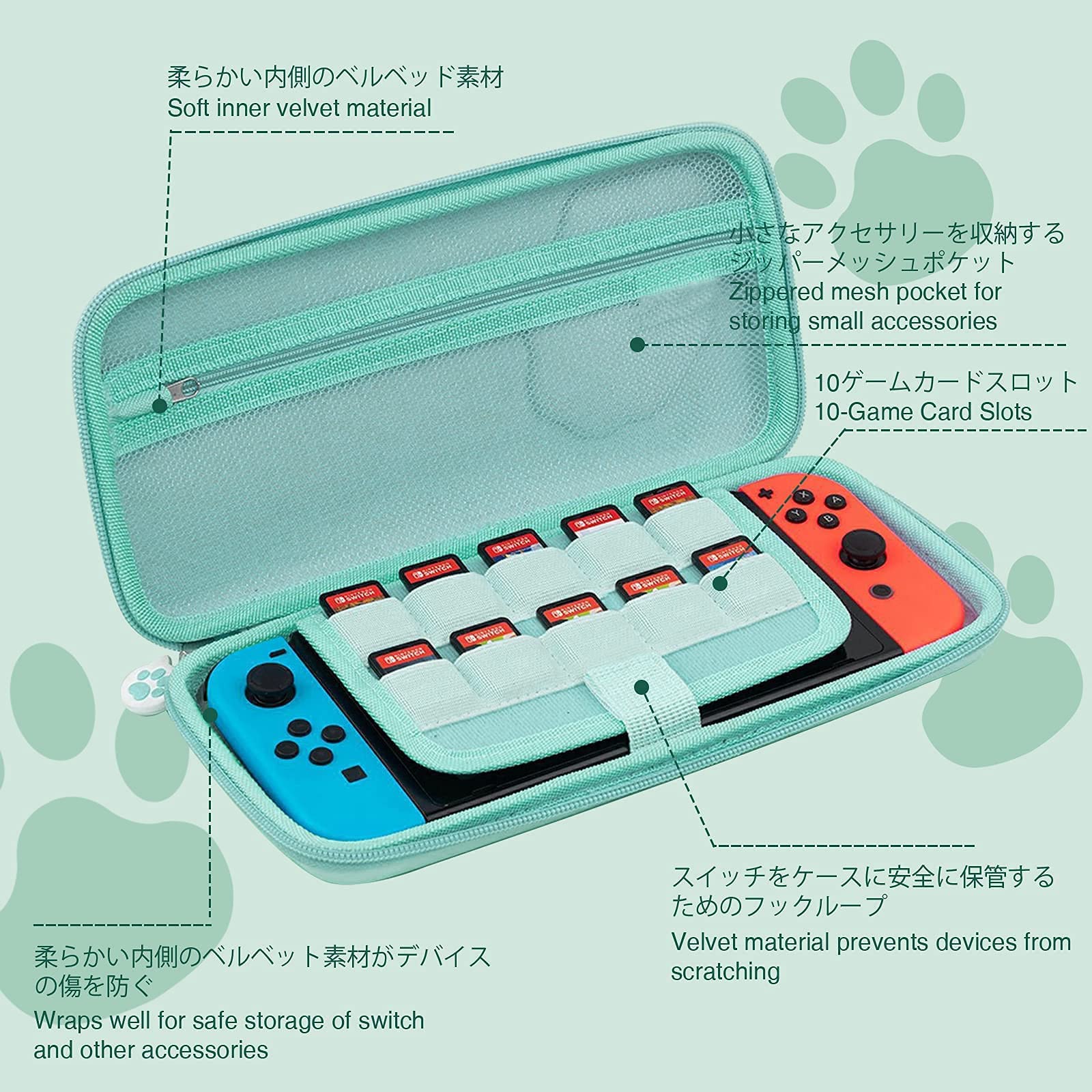 Amazon.co.jp: Nintendo Swich 対応ケース 、任天堂Switch用ケース 