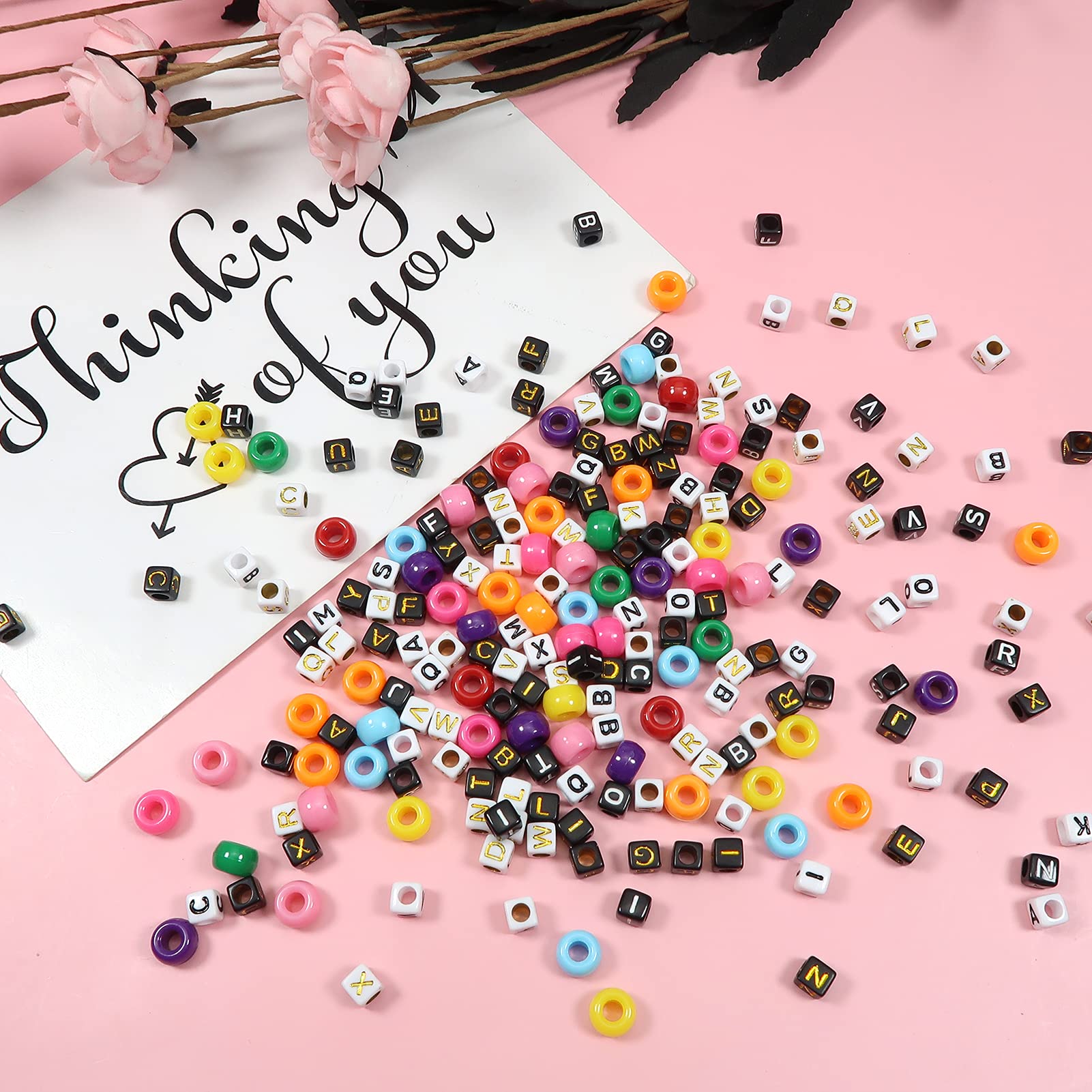 Perlas Del Alfabeto De Plata Herzwild Con Letras Acrílicas, | Cuotas Sin Interés