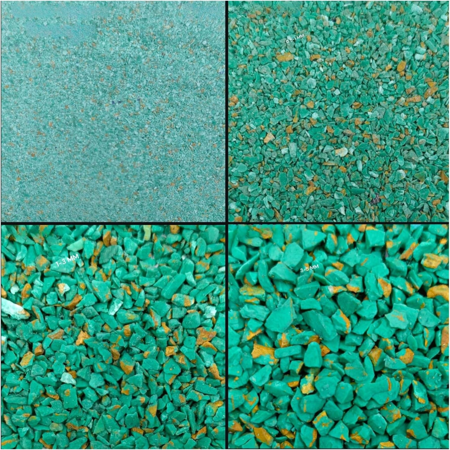 Green Copper Turquoise Crushed Loose Gemstone Powder – All Sizes Available Fine Healing Stone for Inlay, Woodworking, Resin Art, Jewelry Making Gems