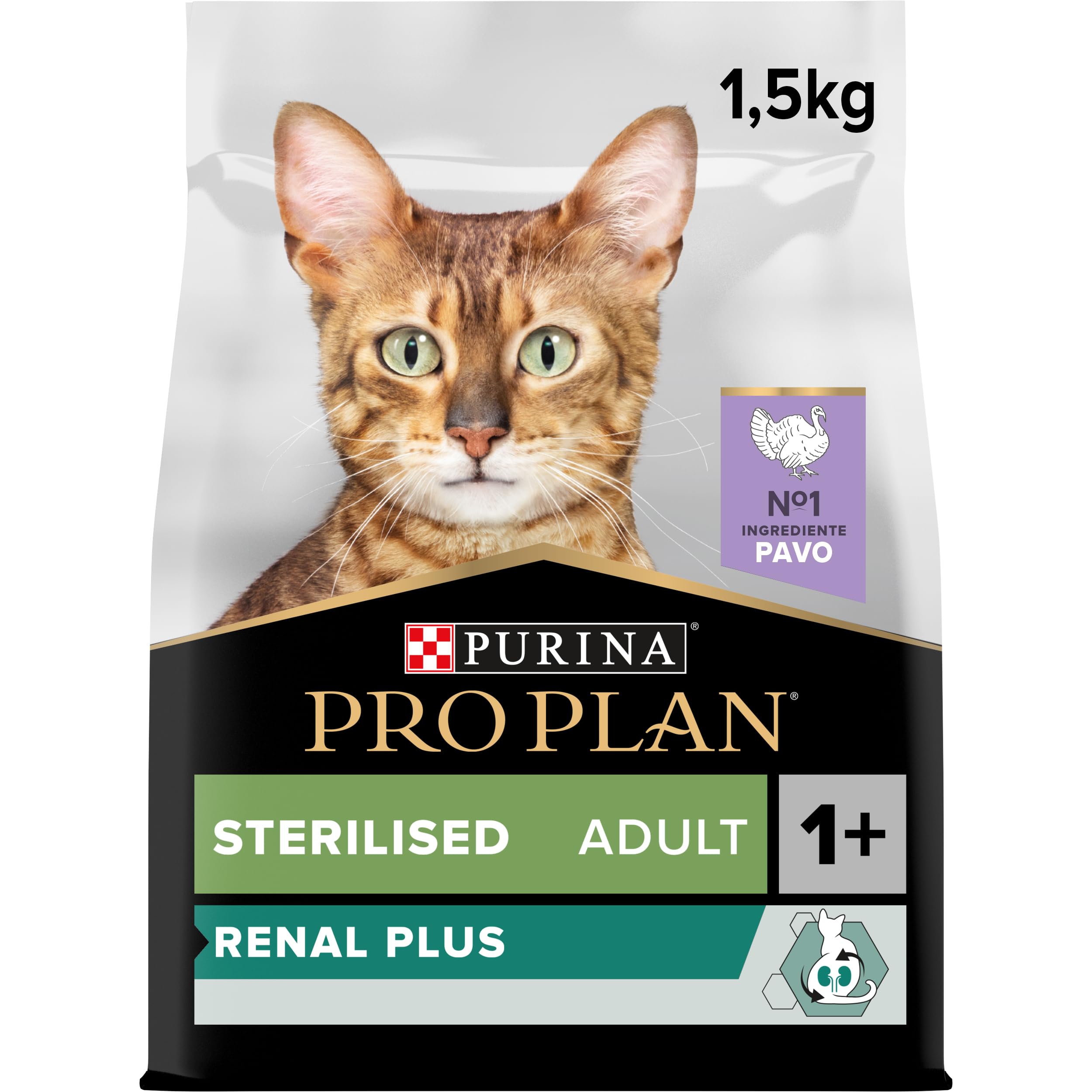 PURINA Pro Plan Sterilised Optirenal Turkey Adult Dry Cat Food - 1.5KG