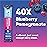 IQMIX Hydration Electrolyte Powder - 4-in-1 Formula for Hydration, Mental Clarity, Mood and Recovery - Sugar-Free Drink Mix, Keto, Magnesium L-Threonate, Lions Mane - 40 Count Blueberry Pomegranate