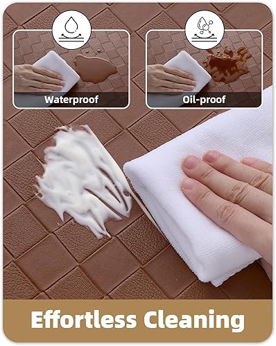 Miniatura 27 de Color&Geometry Tapetes acolchados antifatiga para cocina, 17 x 47 pulgadas, alfombra de pasillo antideslizante impermeable, alfombrilla acolchada