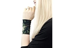 Padme Arm Cuff: Unleash Your Inner Princess with Forgotten Cotton's Stretch Fabric Wristband (Green Camo)