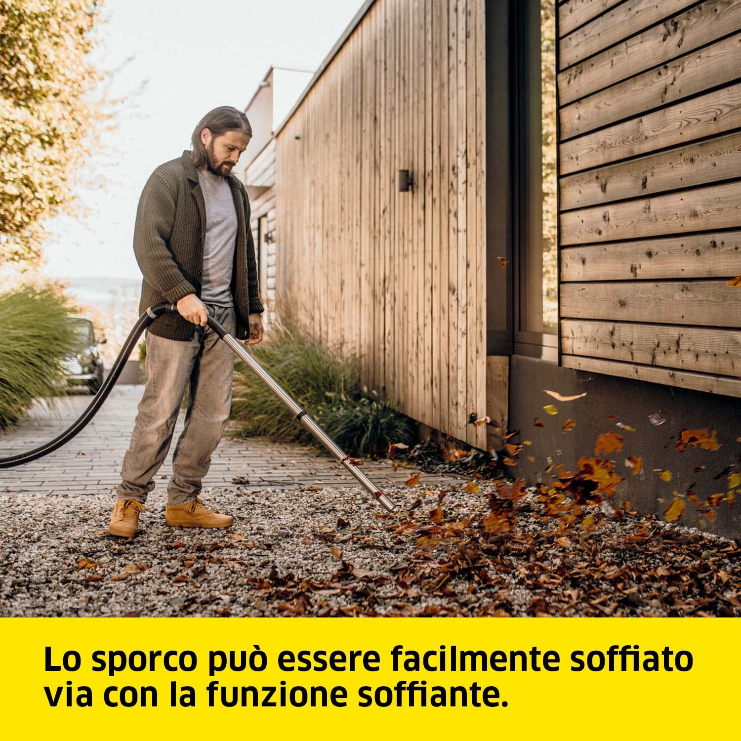 KÄRCHER aspiratore solidi liquidi WD 6 P S V-30/8/35/T con presa elettroutensile, 1300 W, contenitore in plastica: 30 l, tubo di aspirazione: 3,5 m, funzione soffiante, filtro in vello
