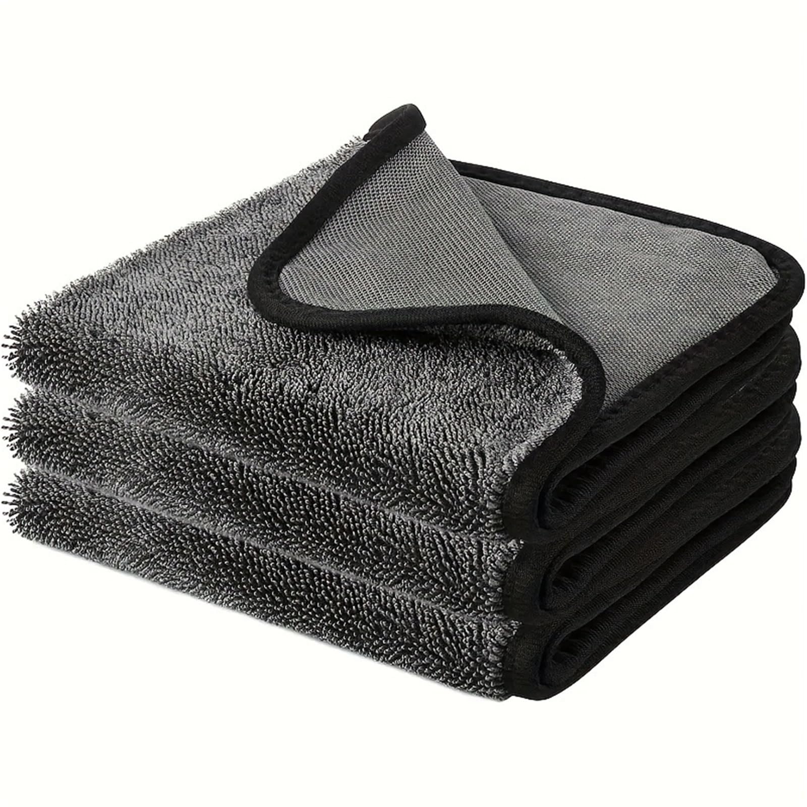 GMEqfhpOPS 3PCS Magic Microfiber Cleaning Cloths - No Streaks, Super Soft & Highly Absorbent- Quick-Dry, Reusable Cloths Towels Bath