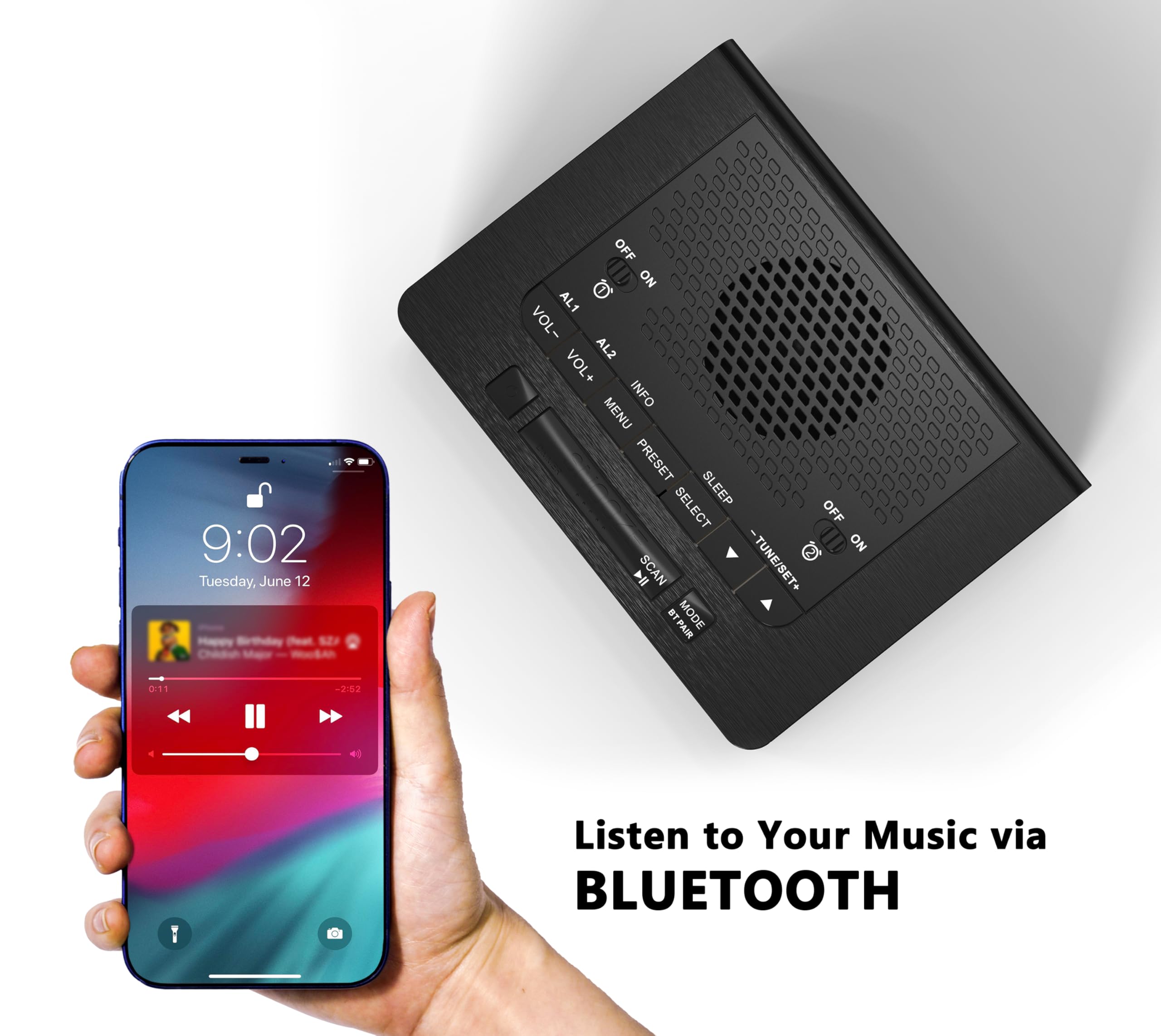 Denver DAB57 DAB /FM Radio Wekkerfunctie | Webwinkel