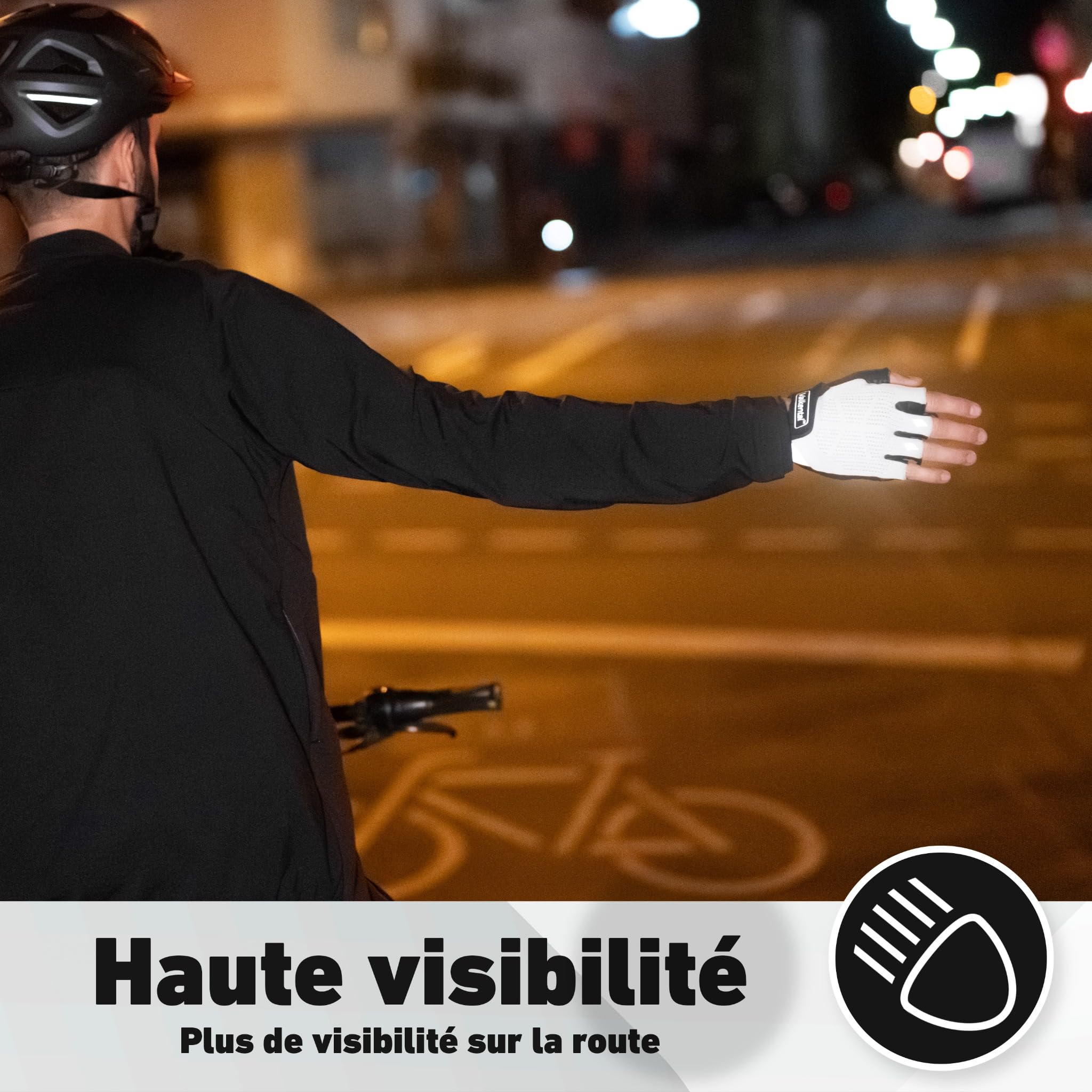 Valkental® – Gants de vélo rembourrés sans Doigts | Respirants, Doux & légers | pour Homme & Femme – VTT, Route, Trekking