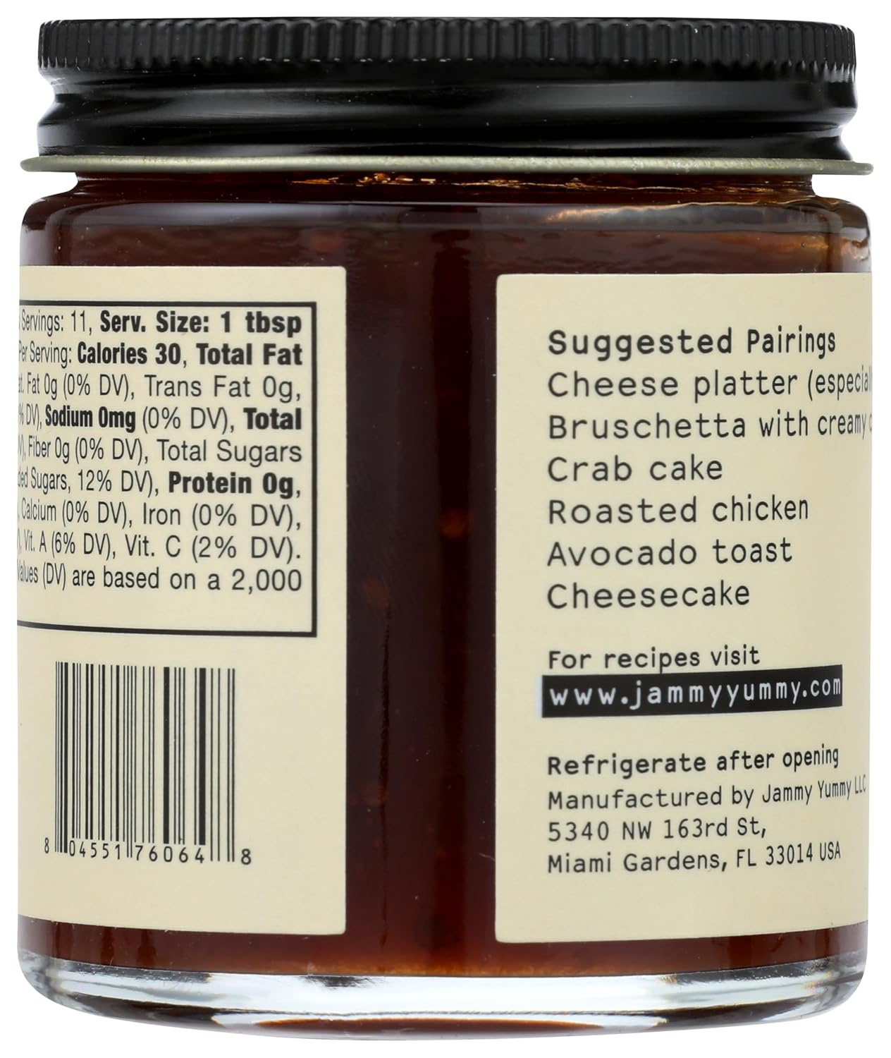 JAMMY YUMMY Tomato Jam, 5 OZ