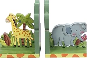 Fantasy Fields Sunny Safari Animals Children's Bookends