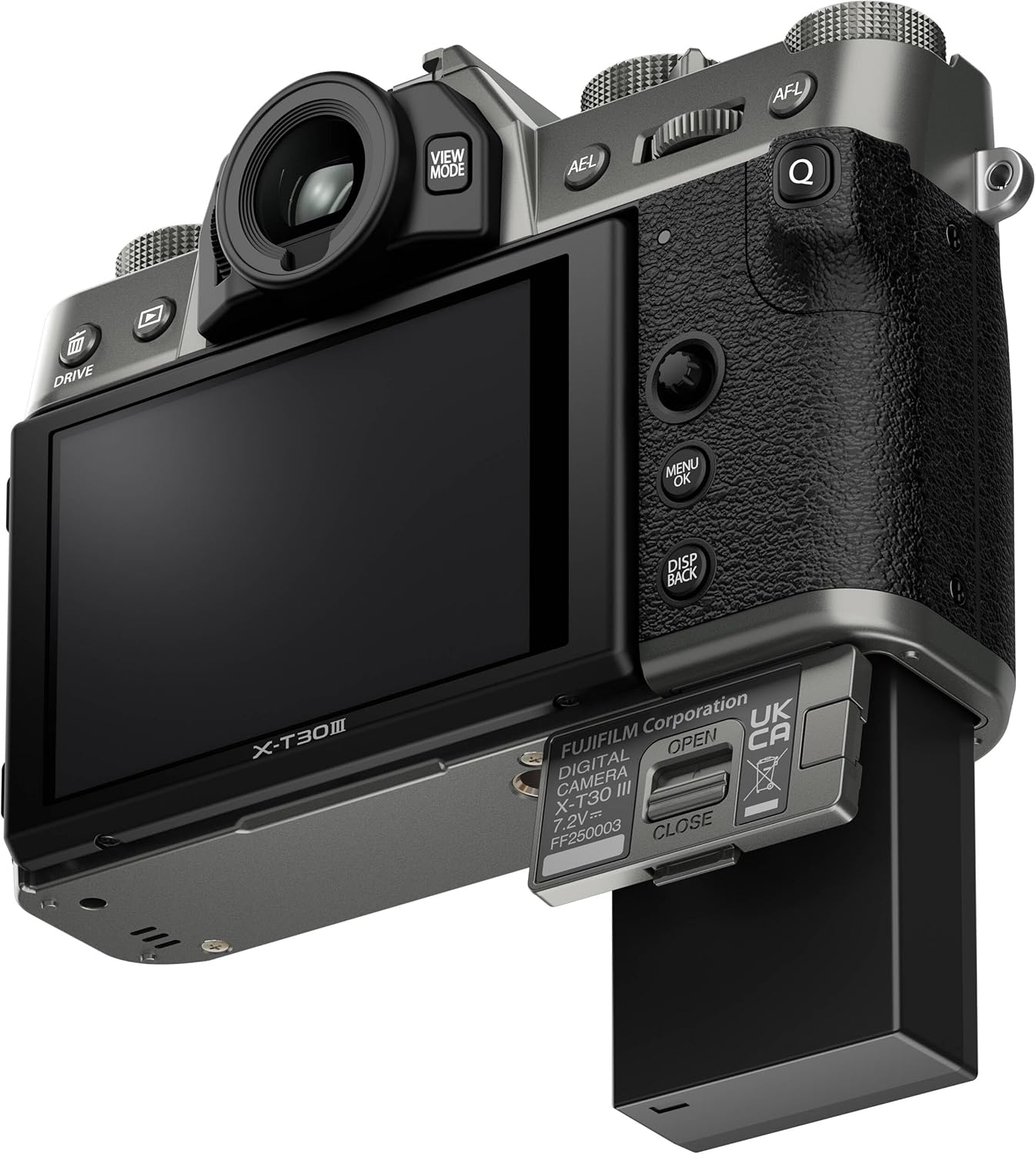 FUJIFILM X-T30 III Mirrorless Camera Body (Charcoal Silver) (16957918) Bundle with + 64GB Memory Card + Memory Card Wallet + Cleaning Kit