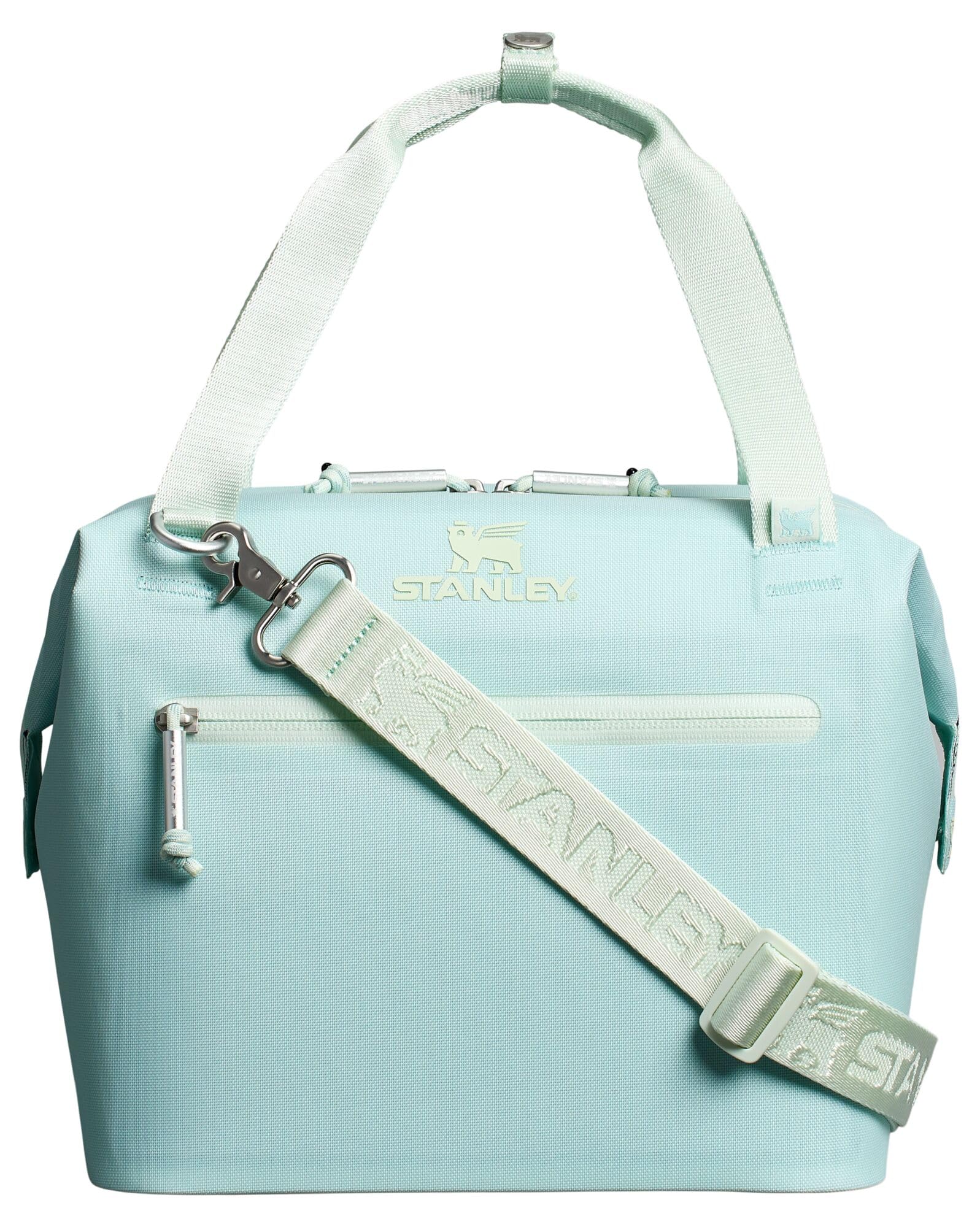Stanley All Day Julienne Mini Soft Cooler Bag and Lunch Box 7.4 Quarts | 10 Can Cooler with Handles and Strap | Stays Cold for Hours | Insulated Travel Bag with Zipper | BPA-Free | Seafoam