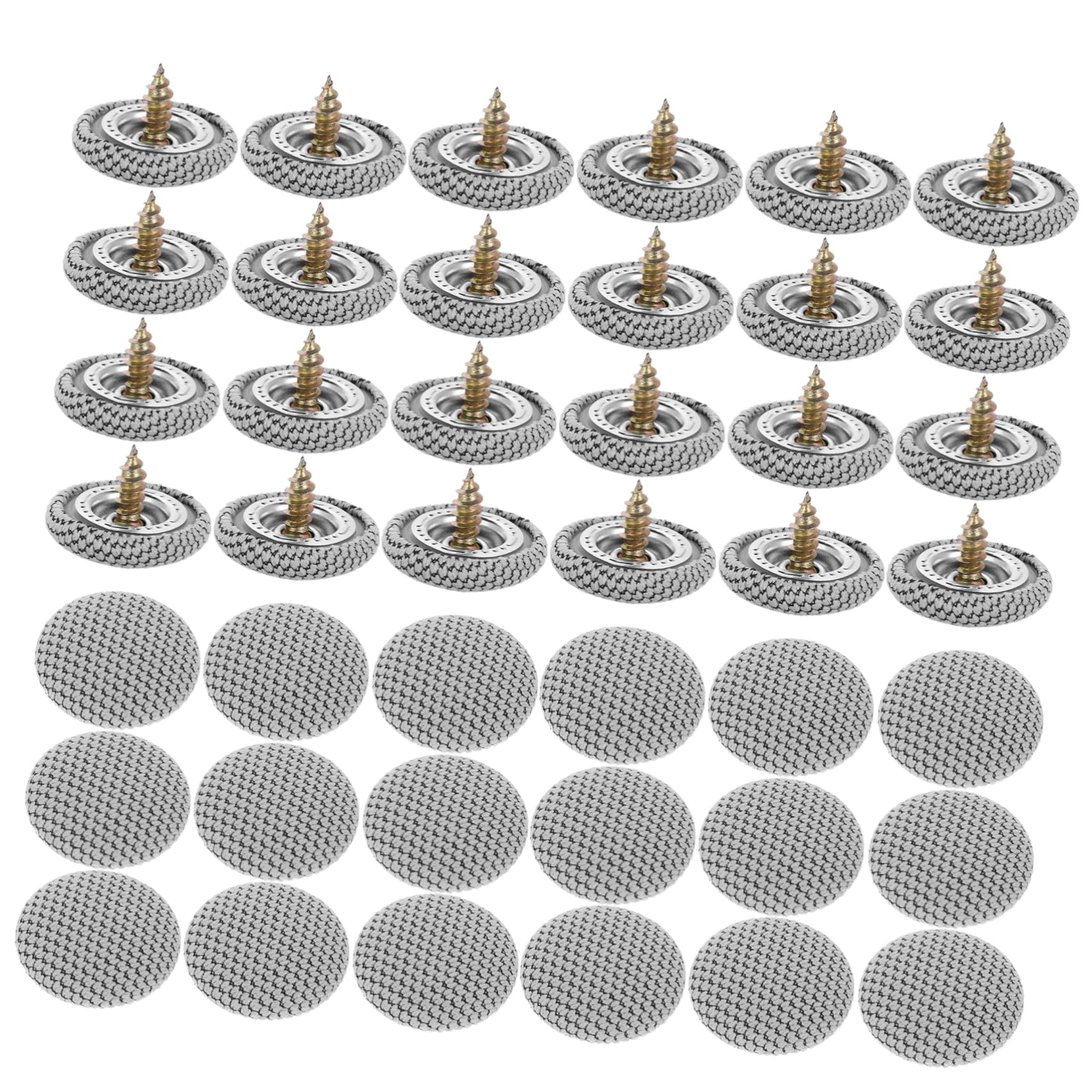 PRETYZOOM 50pcs Car Roof Headliner Repair Buttons Auto Roof Snap Rivets Ceiling Cloth Buckle Kit for Upholstery