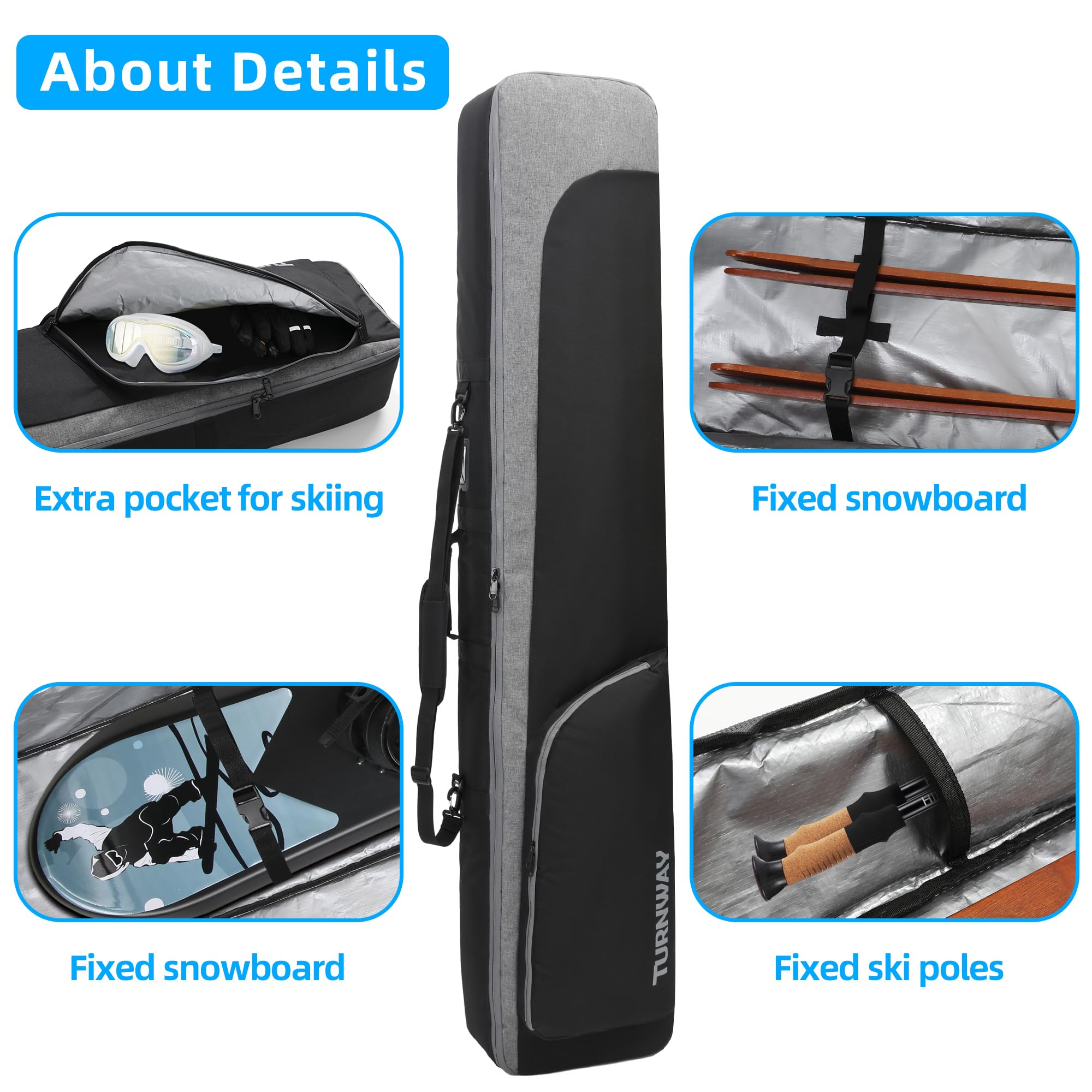 Snowboard Boot Bag Sac De Transport TurnWay Premium Padded