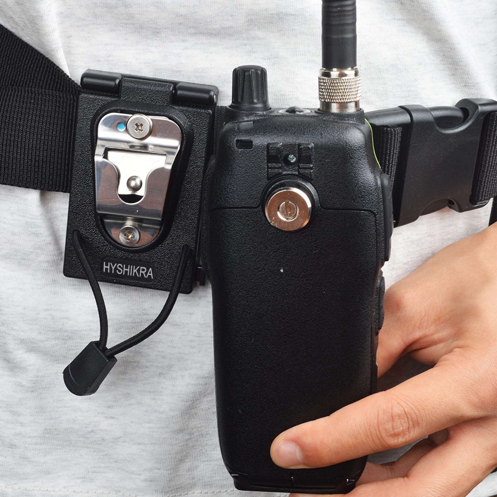 HYSHIKRA Two Way Radio Belt Clip Walkie Talkie Quick Disassembly Belts Accessories - Image 2