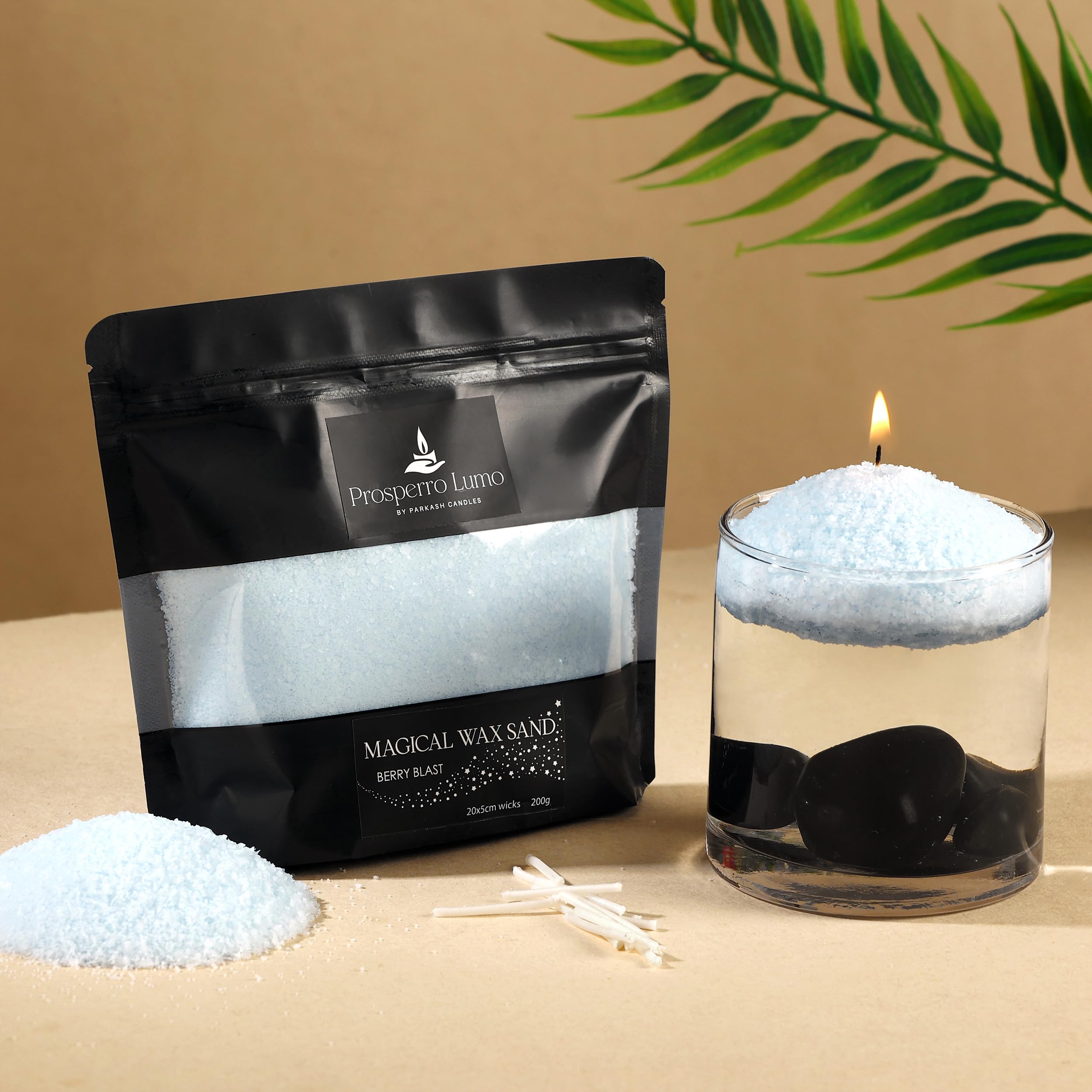 PROSPERRO LUMO by Parkash Candles Non Toxic Luxury Powder Candles jar Candles - Refillable Sand Wax with 20 Wicks || 200 Gram || Candle Making || Home Decor (Berry Blast) (B0DBZB5TVG) Amazon Price History, Amazon Price Tracker