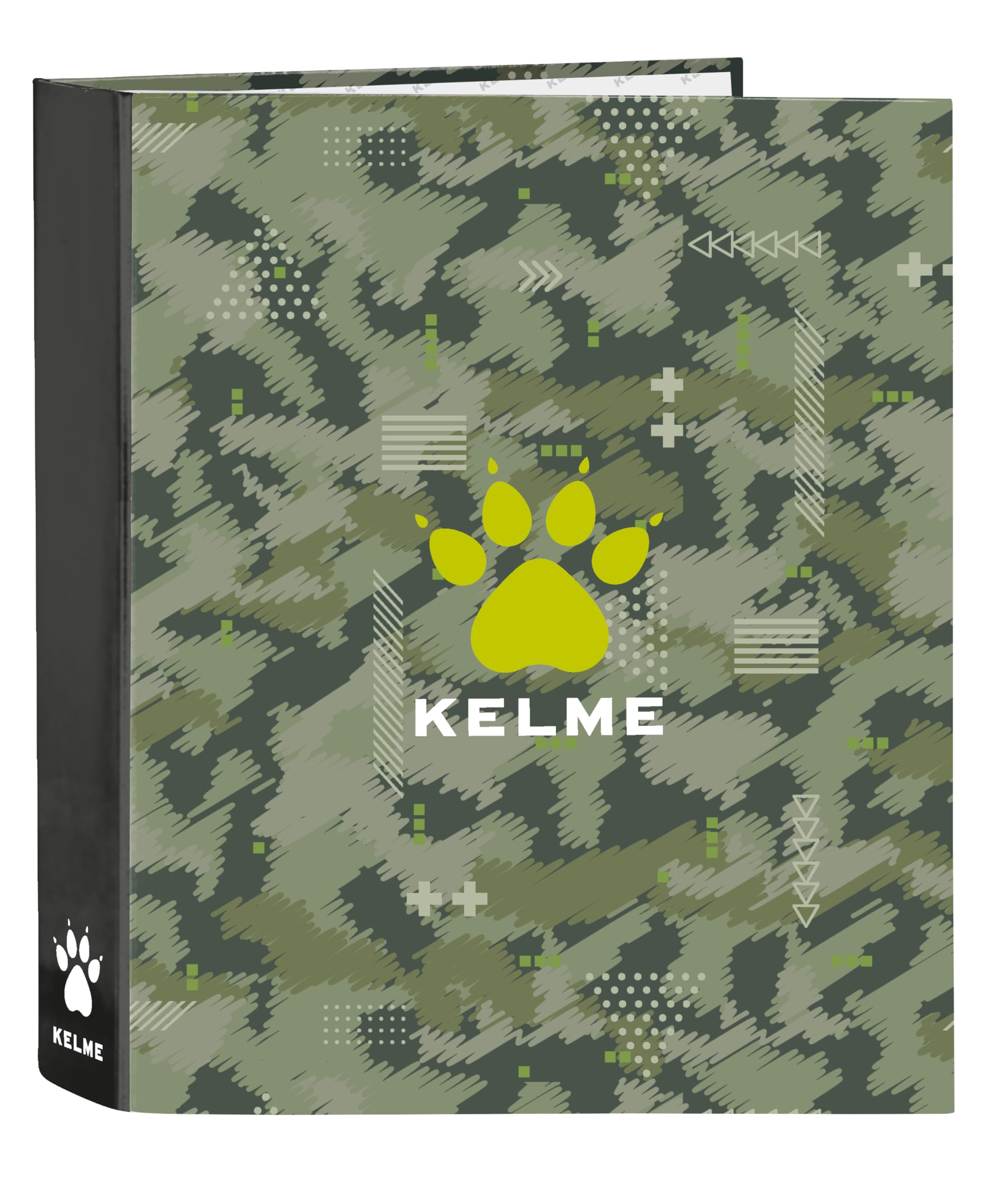 Safta Kelme Travel – Folio Folder 4 Rings, Ideal for Children of Different Ages, Comfortable and Versatile, Quality and Resistance, 27 x 6 x 33 cm, Green/Black, Green/Black, Estándar, Casual