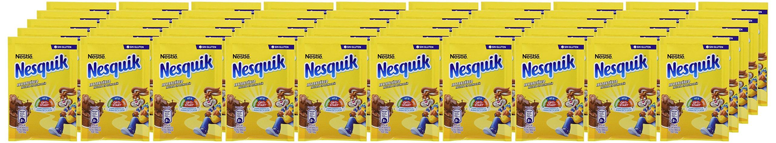 Nesquik cacao soluble instantáneo - 1 paquete x 50 sobres de 13,5 g - Total: 675 g