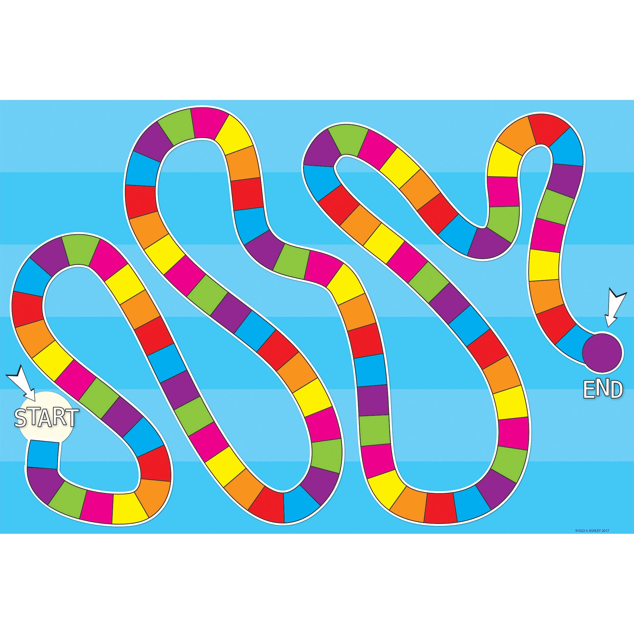 Ashley Productions Blank Game Board Smart Poly Chart, 13-inch x 19-inch (ASH91022)