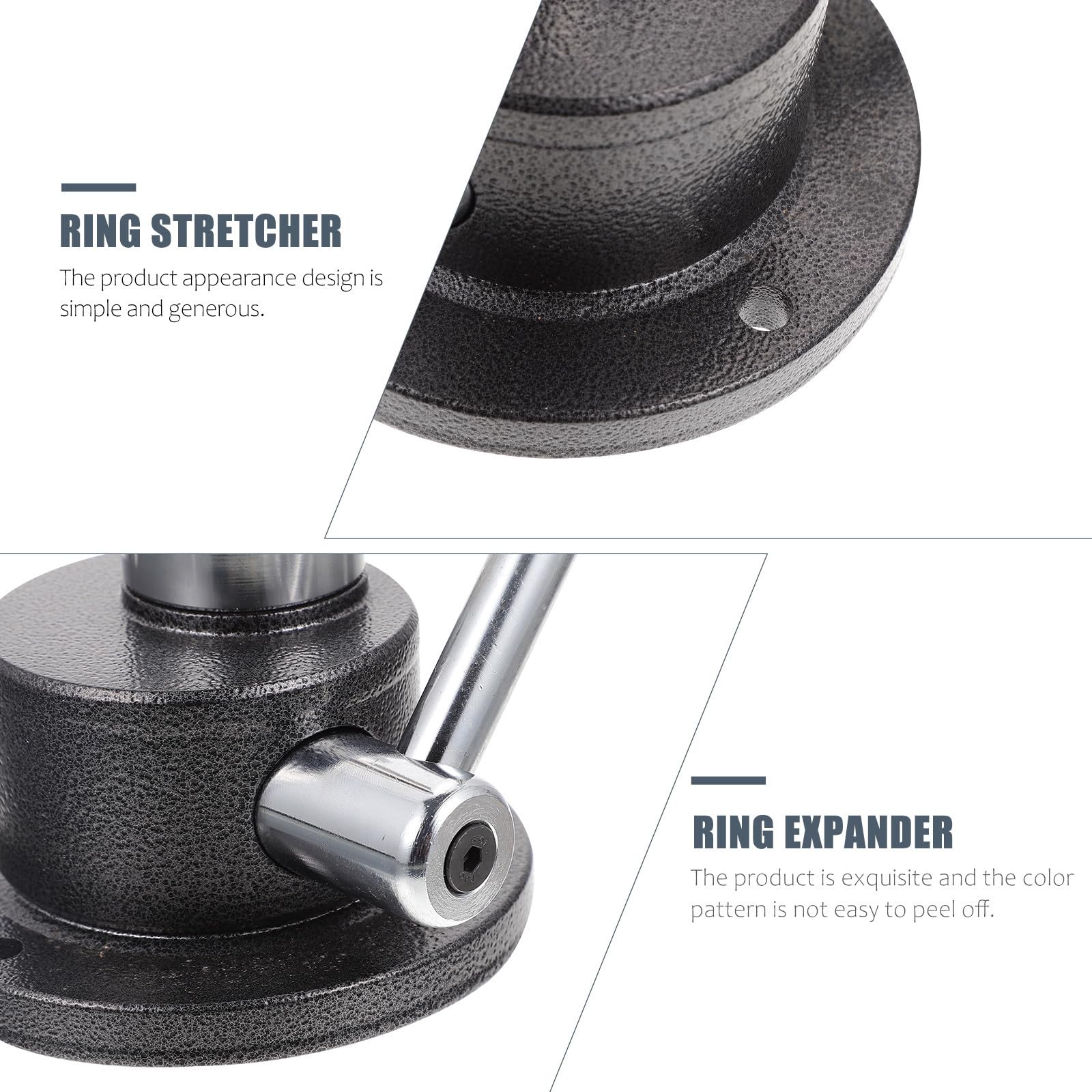 Mikikit Expansor Estilo Coreano de Anillo de Acero Cuatro Escalas de Medición, Herramienta Práctica para Ajustar y Ampliar el Tamaño del Anillo